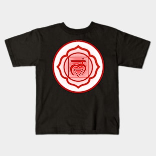 Grounded and balanced Root Chakra- Light Grey Kids T-Shirt